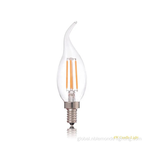 Glass Chandelier Candle Lighting bulbs